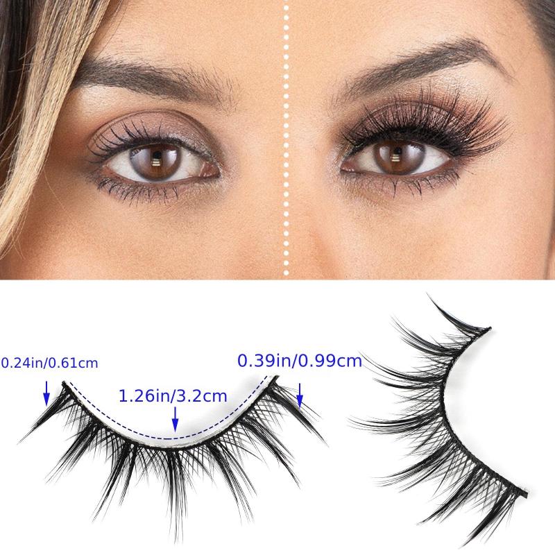 Natural Manga False Eyelashes 14MM Pack 1