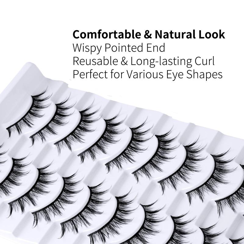 Natural Manga False Eyelashes 14MM Pack 1