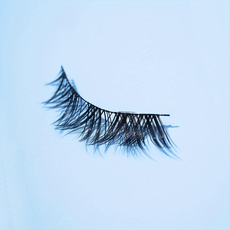7 Pairs 13mm Wispy Cat Eye Lashes Crisscross Manga Lashes Japanese Style Cosplay