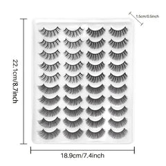 3D Mink Lashes Natural False Eyelashes Soft Wispy Volume Dramatic Long
