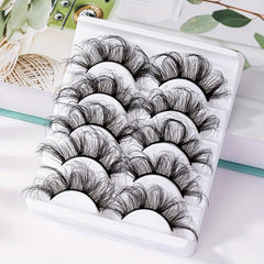 8D Fluffy Wispy Curly False Eyelashes for Daily Party Use