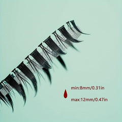 260pcs Little Devil Style Wispy Lash Clusters Mix 8-12mm