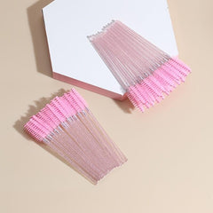 50pcs Eyelash Brush Set for Extensions & Brows Easy to Use & Clean