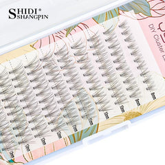 DIY Lash Extension Soft Clusters Wispy Lashes 100pcs C Curling 8-13mm