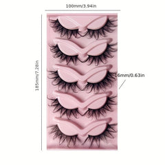 5 Pairs Charming False Eyelashes for Eye Makeup
