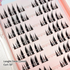 Cat Eye Lashes Dense 0.07mm C Curl Segmented DIY Eyelashes Extensions