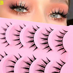 5 Pairs Devil Style False Eyelashes Natural Look Faux Mink Lashes for Cosplay