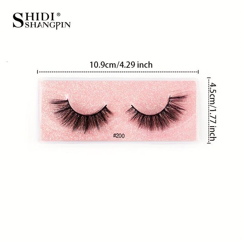 3D Faux Mink Natural Long False Eyelashes - Dramatic Lashes