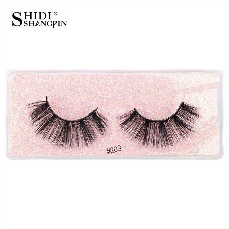 3D Faux Mink Natural Long False Eyelashes - Dramatic Lashes
