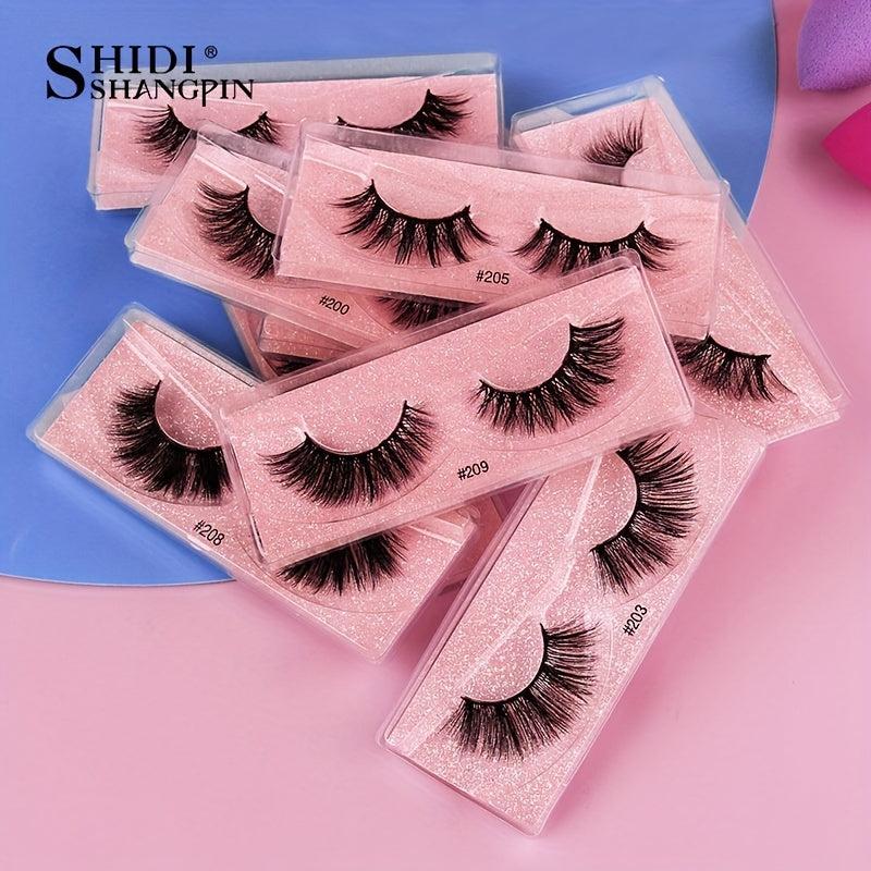 3D Faux Mink Natural Long False Eyelashes - Dramatic Lashes