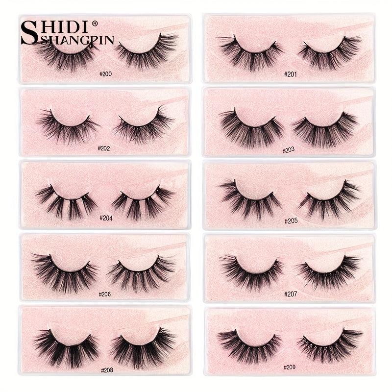 3D Faux Mink Natural Long False Eyelashes - Dramatic Lashes