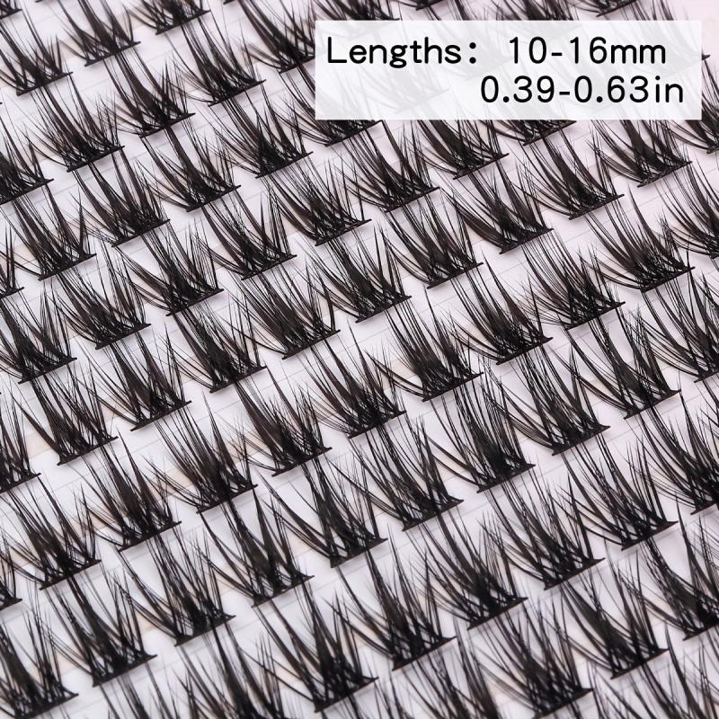 384pcs Lash Clusters DIY Extensions Natural C CurlING Wispy Lashes