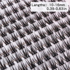 384pcs Lash Clusters DIY Extensions Natural C CurlING Wispy Lashes