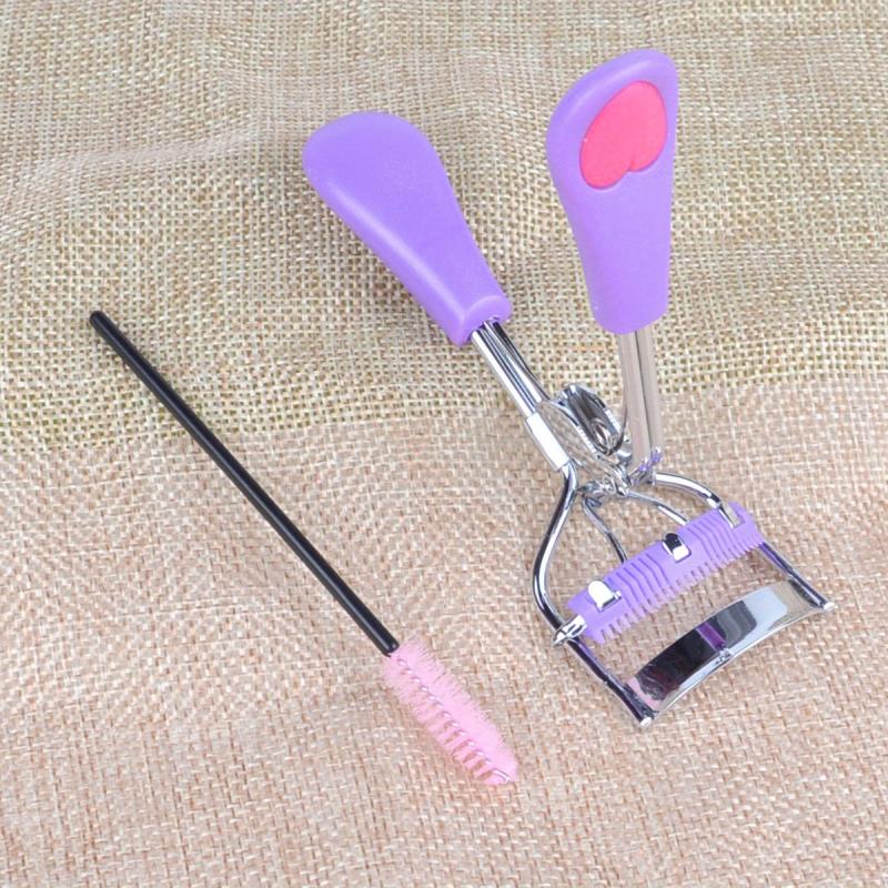 Wide Angle Hearts Eyelash Curler with False Eyelash Comb