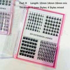 DIY Cluster Lashes XL Size Segmented False Eyelashes Reusable