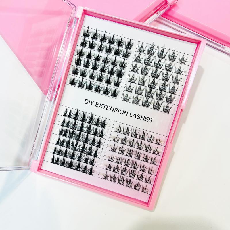DIY Cluster Lashes XL Size Segmented False Eyelashes Reusable