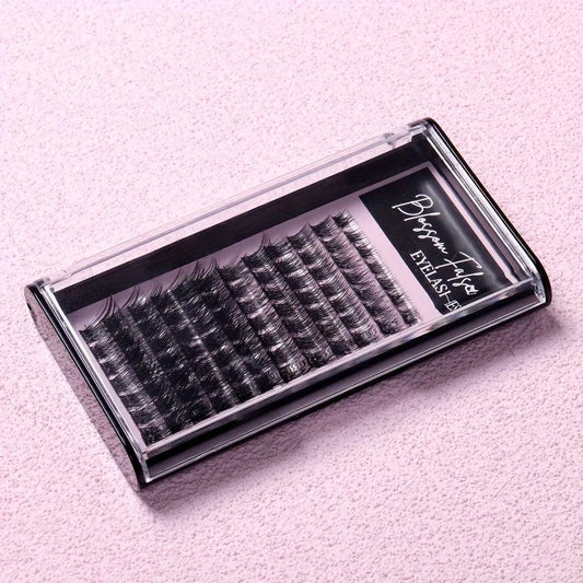 Mixed C/D Curl Lash Clusters 12 Rows