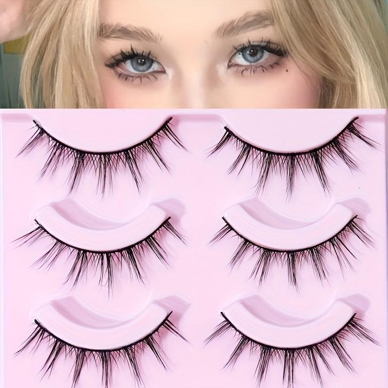 Thick Crossed Lashes False Eyelashes for Big Eye Makeup