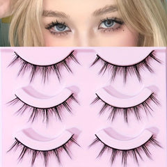 Thick Crossed Lashes False Eyelashes for Big Eye Makeup