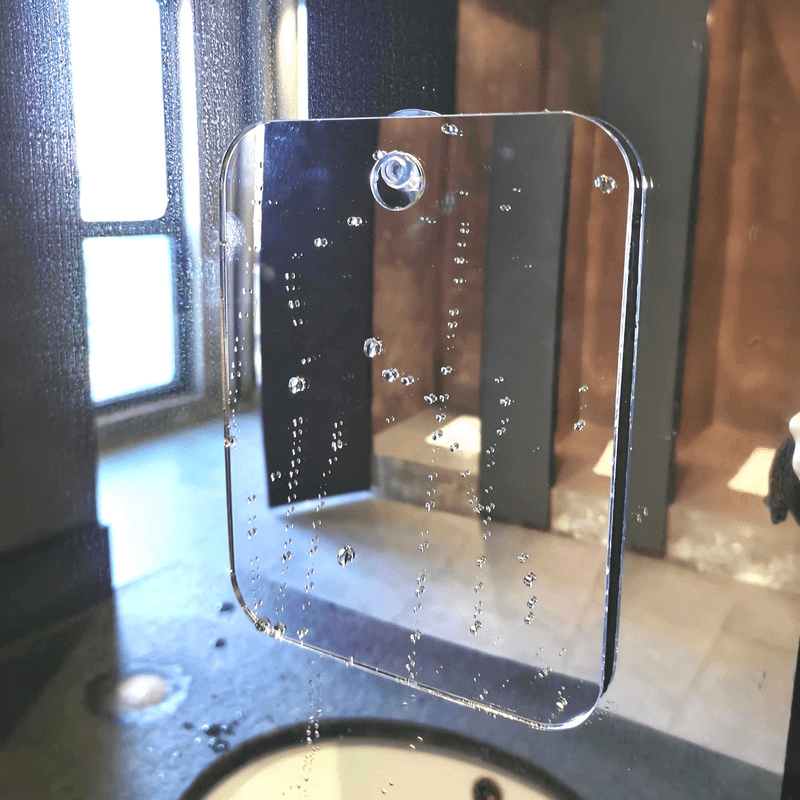Portable Acrylic Mirror with Suction Cup for Makeup and Travel