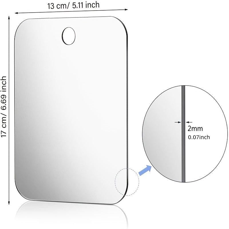 Portable Acrylic Mirror with Suction Cup for Makeup and Travel