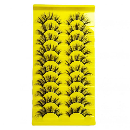 10 Pairs Fluffy Curling Thick Soft False Eyelashes JB21