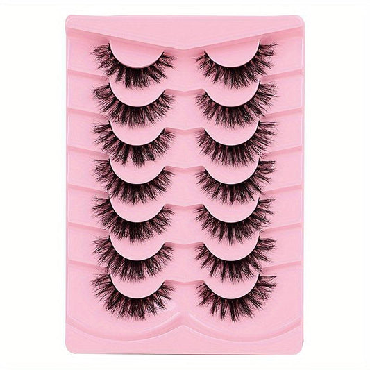 7 Pairs Natural Fluffy False Eyelashes Daily Comfortable Lashes