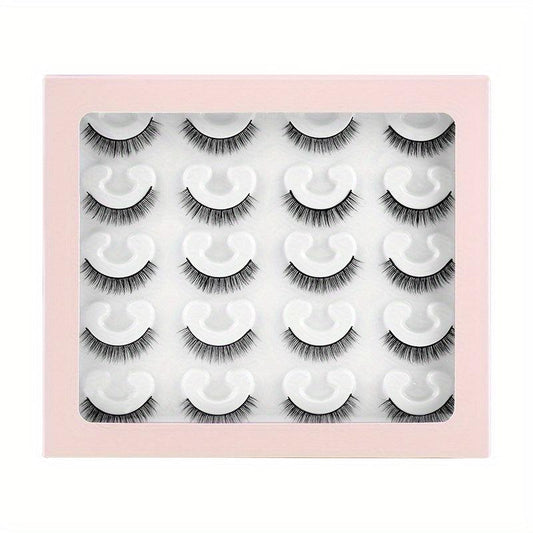 10 Pairs Natural False Eyelashes Curling Daily Makeup