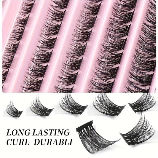 DIY Cluster False Eyelashes C Curling Lashes Extension
