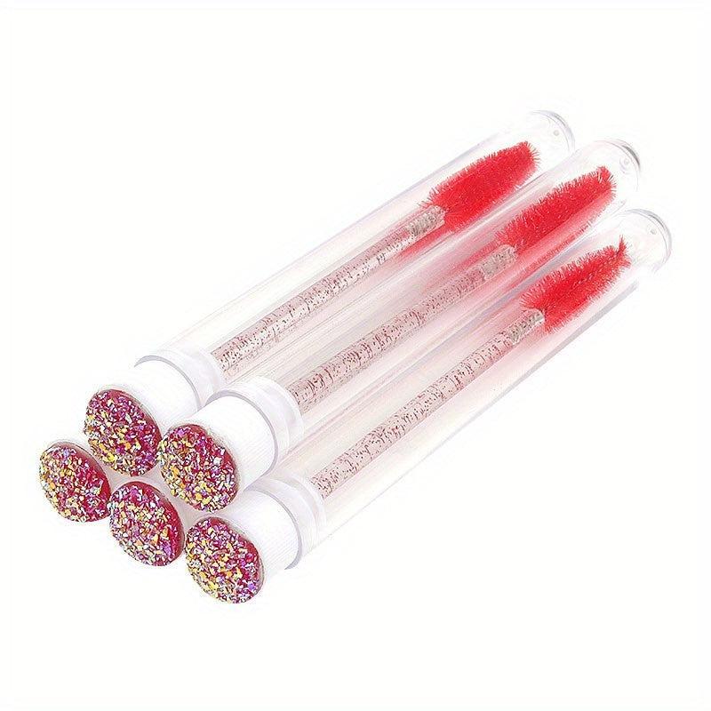 5pcs Mascara Wands with Tubes Set for Eyelash Extensions