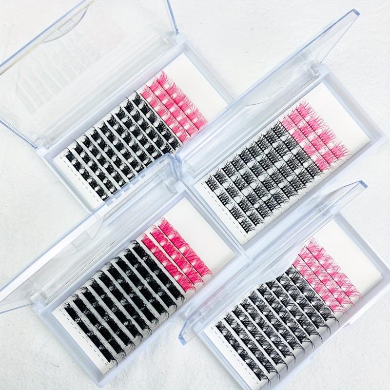100 D Curl 14mm Wispy Lashes Cluster for DIY Eyelash Extensions