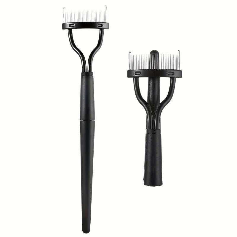 Eyelash Comb Eyebrow Brush Eyelashes Separator Metal Teeth Lash Comb