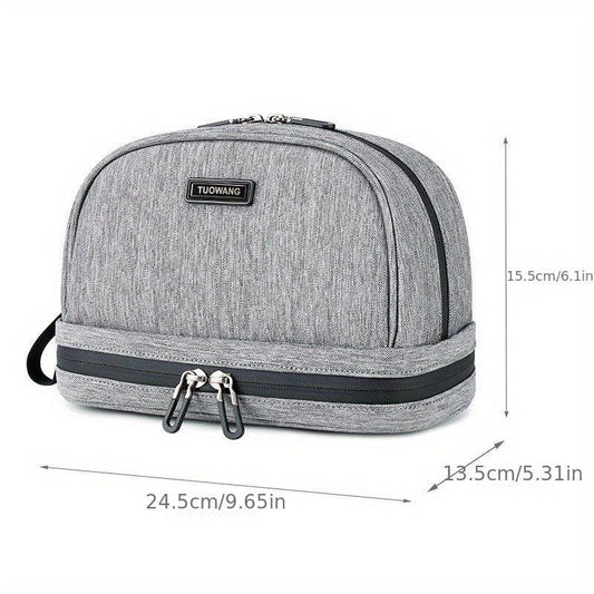 Travel Toiletry Bag Double Layer Makeup Bag Water Resistant For Cosmetics