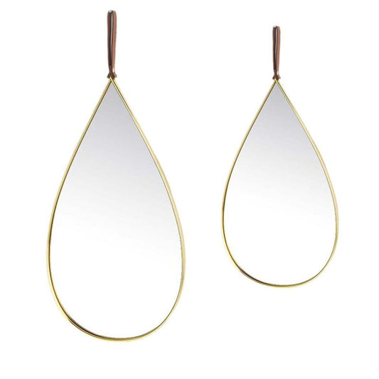 Teardrop Decorative Wall Mirror for Bedroom Entry Vanity Bathroom
