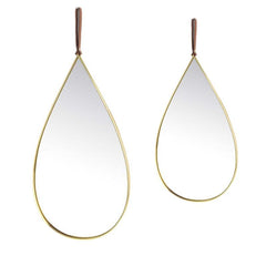 Teardrop Decorative Wall Mirror for Bedroom Entry Vanity Bathroom