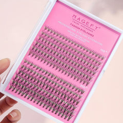 240Pcs Cluster Fishtail Eyelashes 6-14mm Long Fluffy Soft Curling DIY Extensions