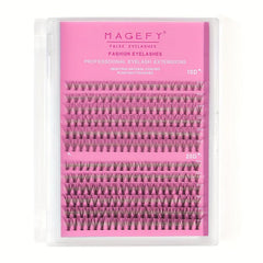 240Pcs Cluster Fishtail Eyelashes 6-14mm Long Fluffy Soft Curling DIY Extensions