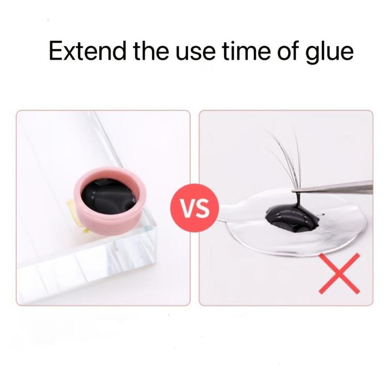 50pcs Mini Glue Delay Cups for Beauty Eyelash Extensions Nail Art