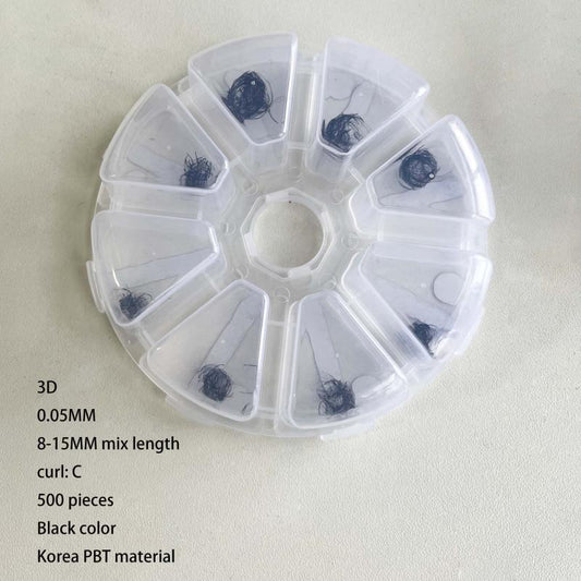 3D Cluster Fans Lashes Extension C Curling 500pcs 1000pcs