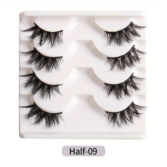 Natural Look 3D Wispy Faux Mink False Eyelashes