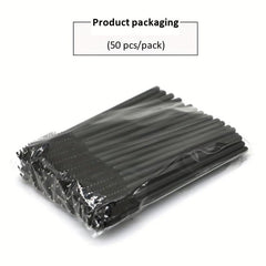 50 Pcs Eyelash Extension Brush Mascara Applicator False Eyelashes Makeup Brush