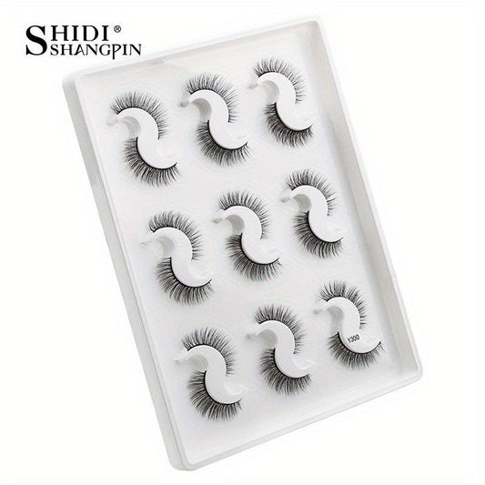 9 Pairs 3D Faux Mink False Eyelashes Natural Curling Thick Extension