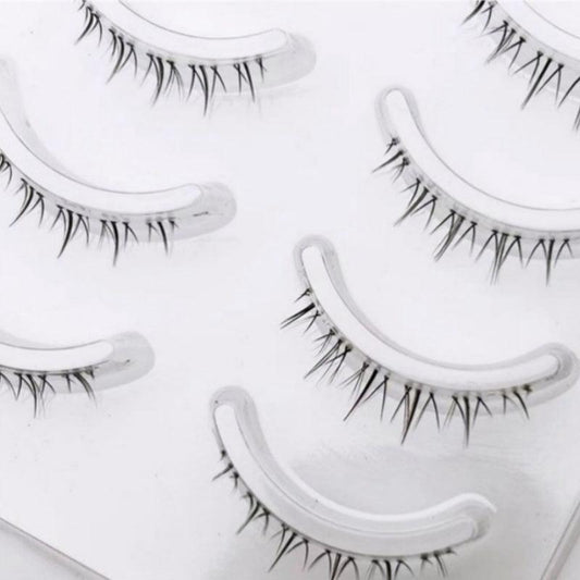 5 Pairs Flame Lower Lashes Manga Cosplay False Eyelashes