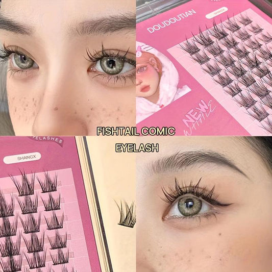 Feather Fan Self Grafting False Eyelashes