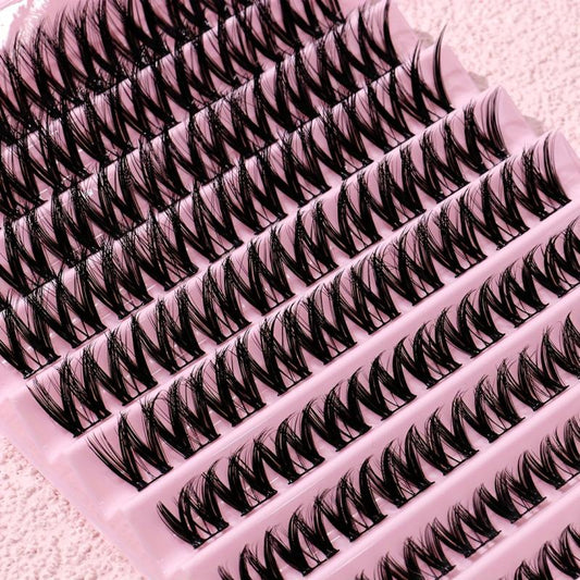 DIY Segmented False Eyelashes Short Long Cluster Extension Makeup
