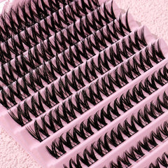 DIY Segmented False Eyelashes Short Long Cluster Extension Makeup