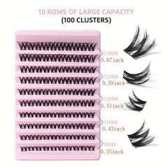 DIY Segmented False Eyelashes Short Long Cluster Extension Makeup