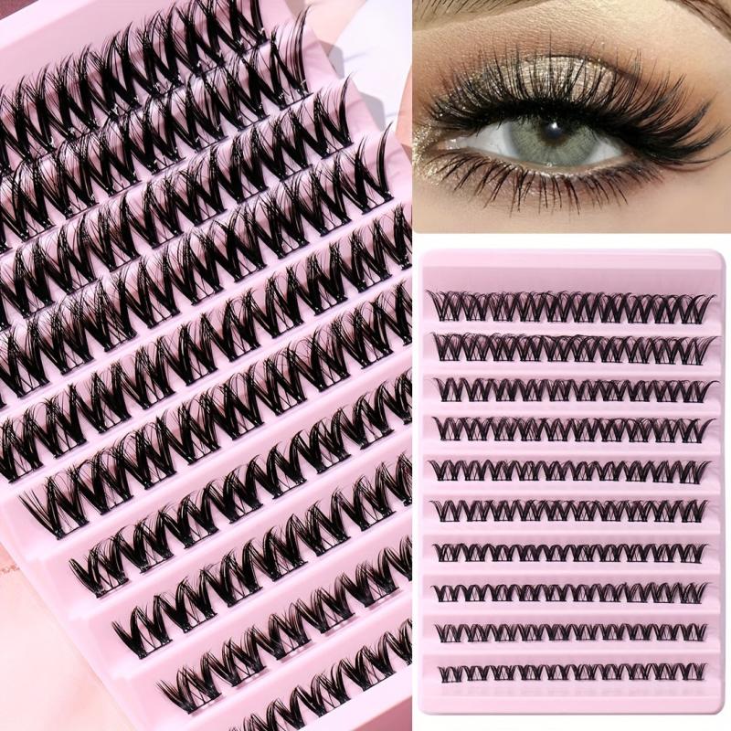 DIY Segmented False Eyelashes Short Long Cluster Extension Makeup