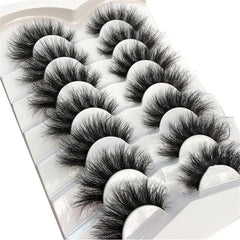 7 Pairs Fluffy Mink Lashes Dramatic Volume Extension