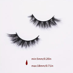 7 Pairs Volumized Crisscross Cat Eye False Eyelashes 5 18mm Wispy 5D Lashes